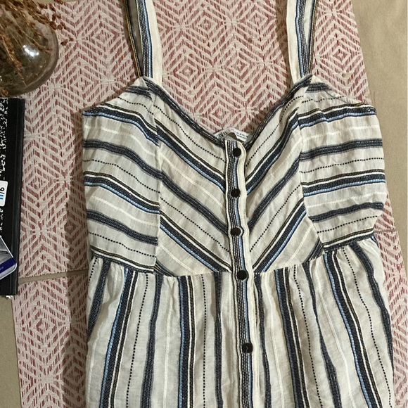 👗 Zara Sleeveless 100% Cotton Maxi Dress Multicolor Size: Medium - Picture 4 of 16